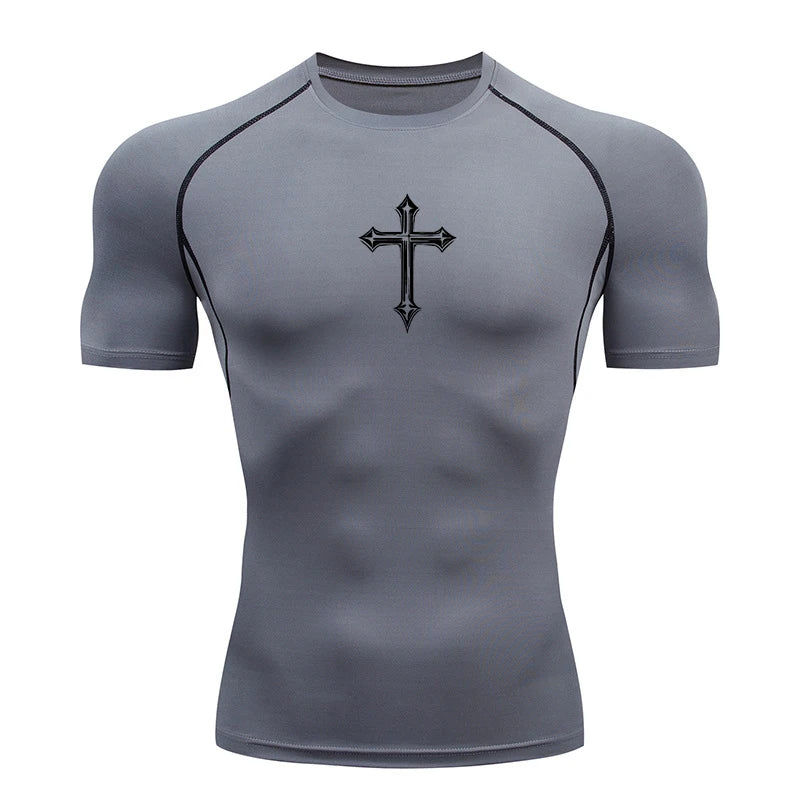 Cross compression shirt