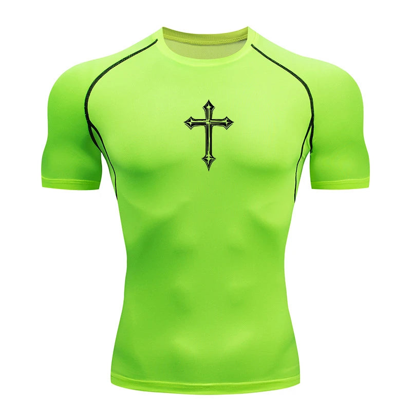 Cross compression shirt