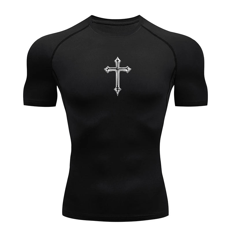Cross compression shirt