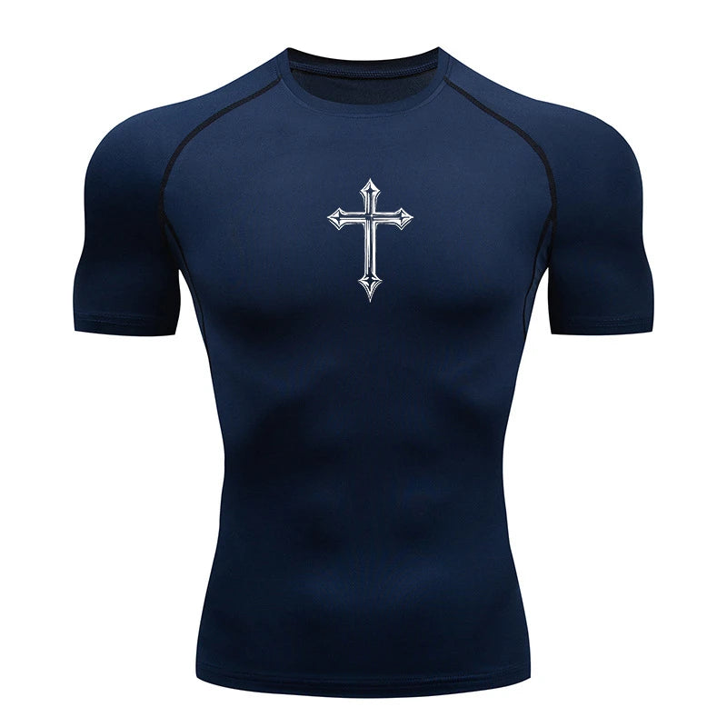 Cross compression shirt