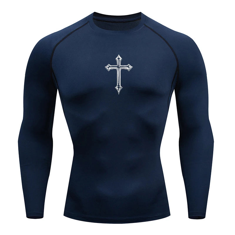 Cross compression shirt