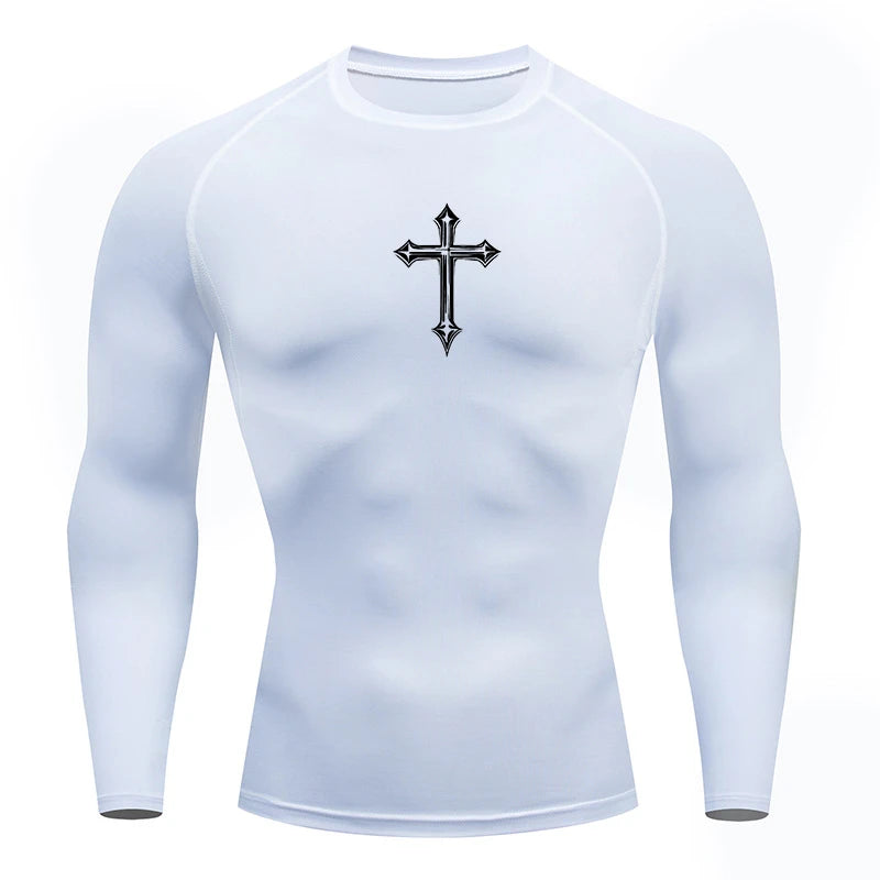 Cross compression shirt
