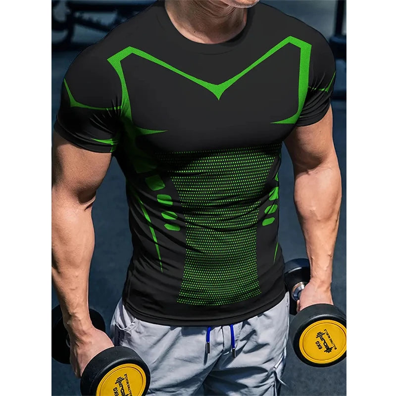 patterned compression shirt