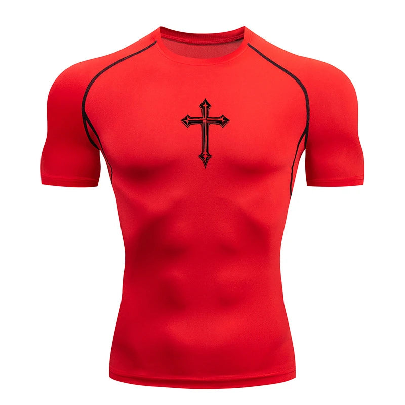 Cross compression shirt