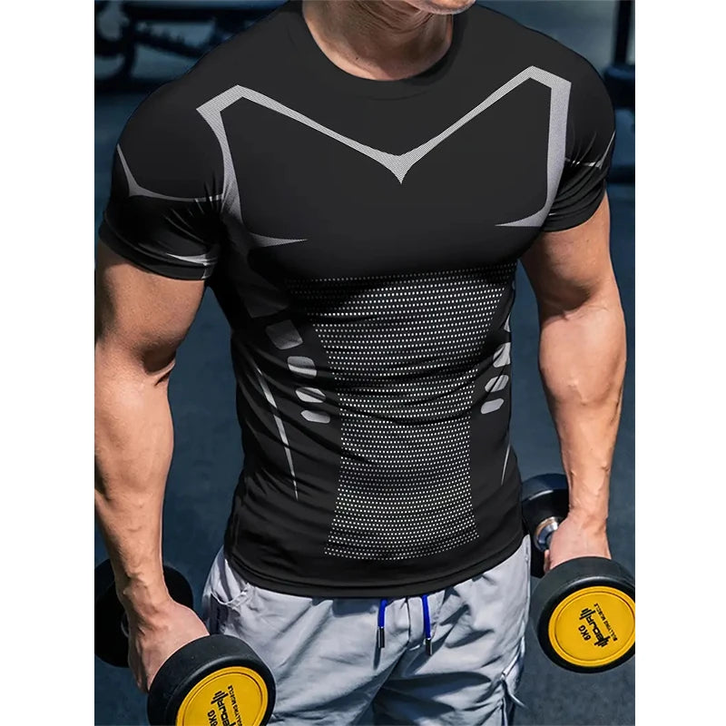 patterned compression shirt