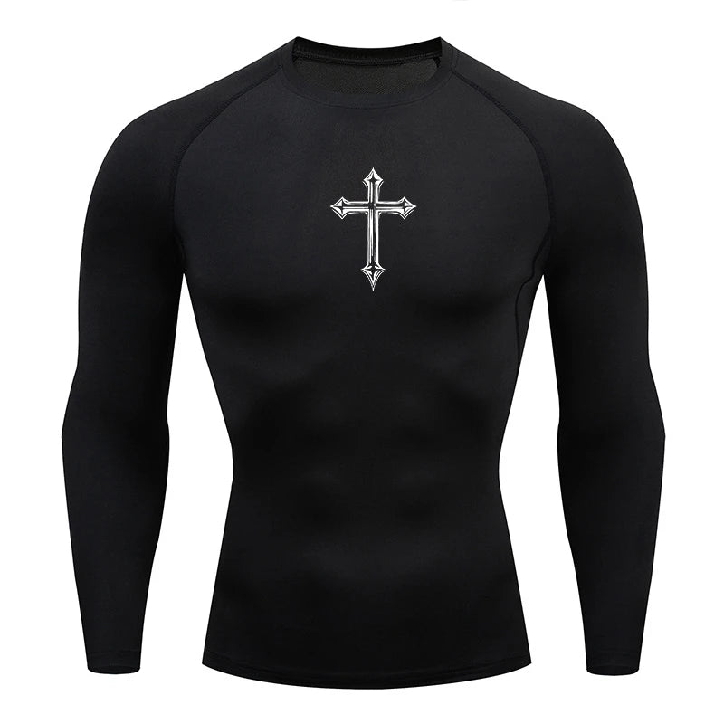 Cross compression shirt