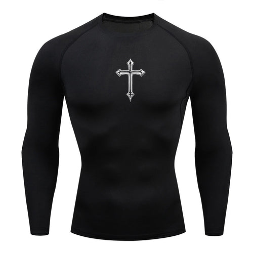 Cross compression shirt
