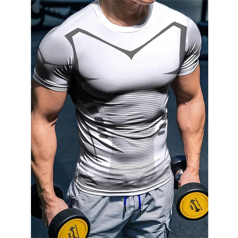 patterned compression shirt