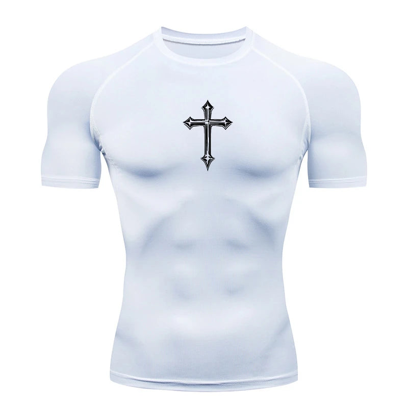 Cross compression shirt
