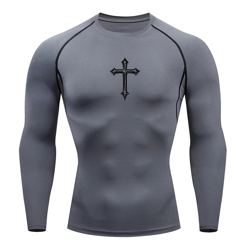 Cross compression shirt